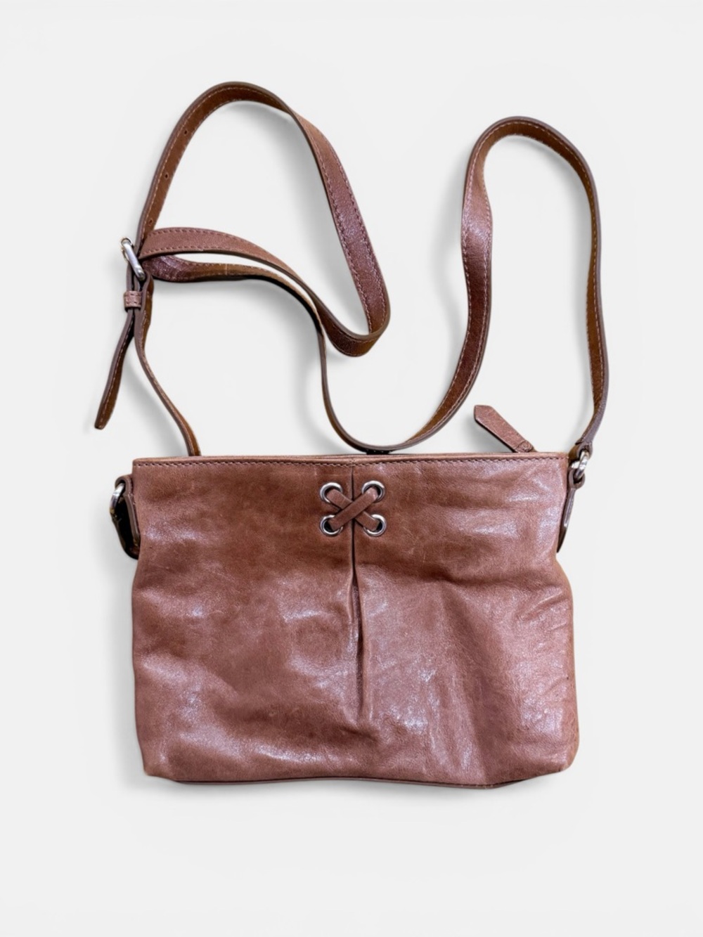 Cole Haan Brown Leather “slouchy” shoulder bag. *Village Series*